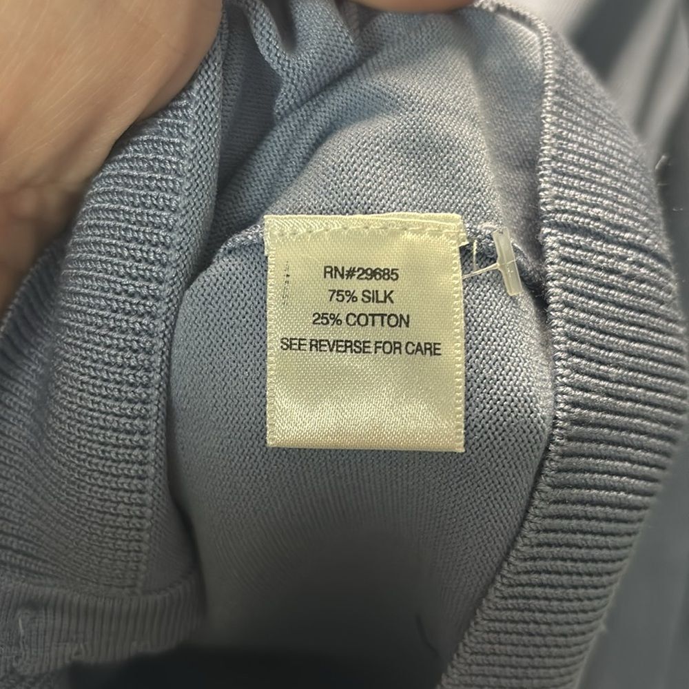 Pendleton Blue Button Front Cardigan Sweater Scal… - image 8